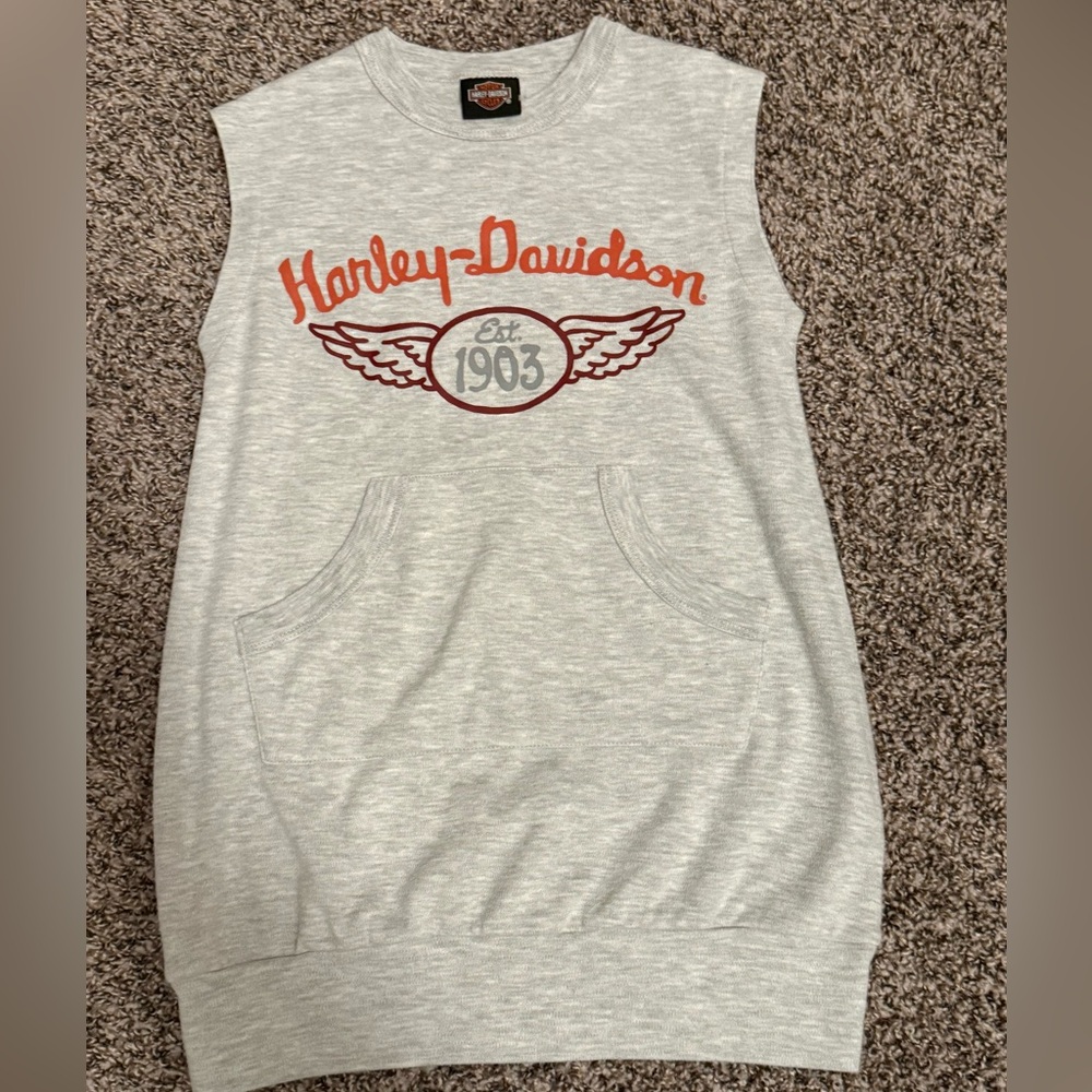 Girls Sleeveless Harley Davidson Dress 6-6X